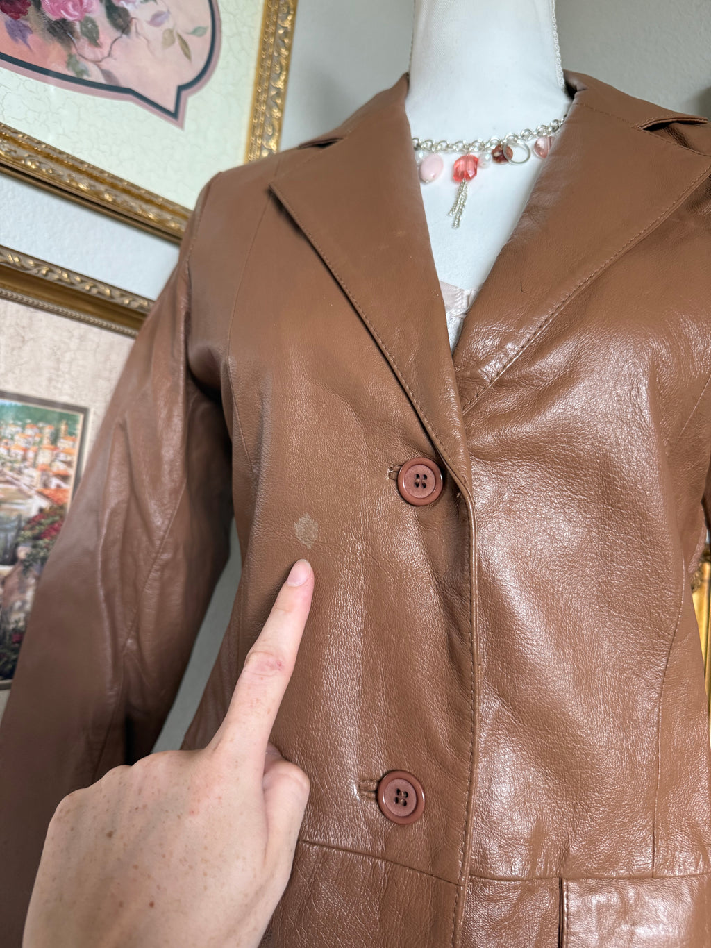 Vintage Brown Leather Jacket