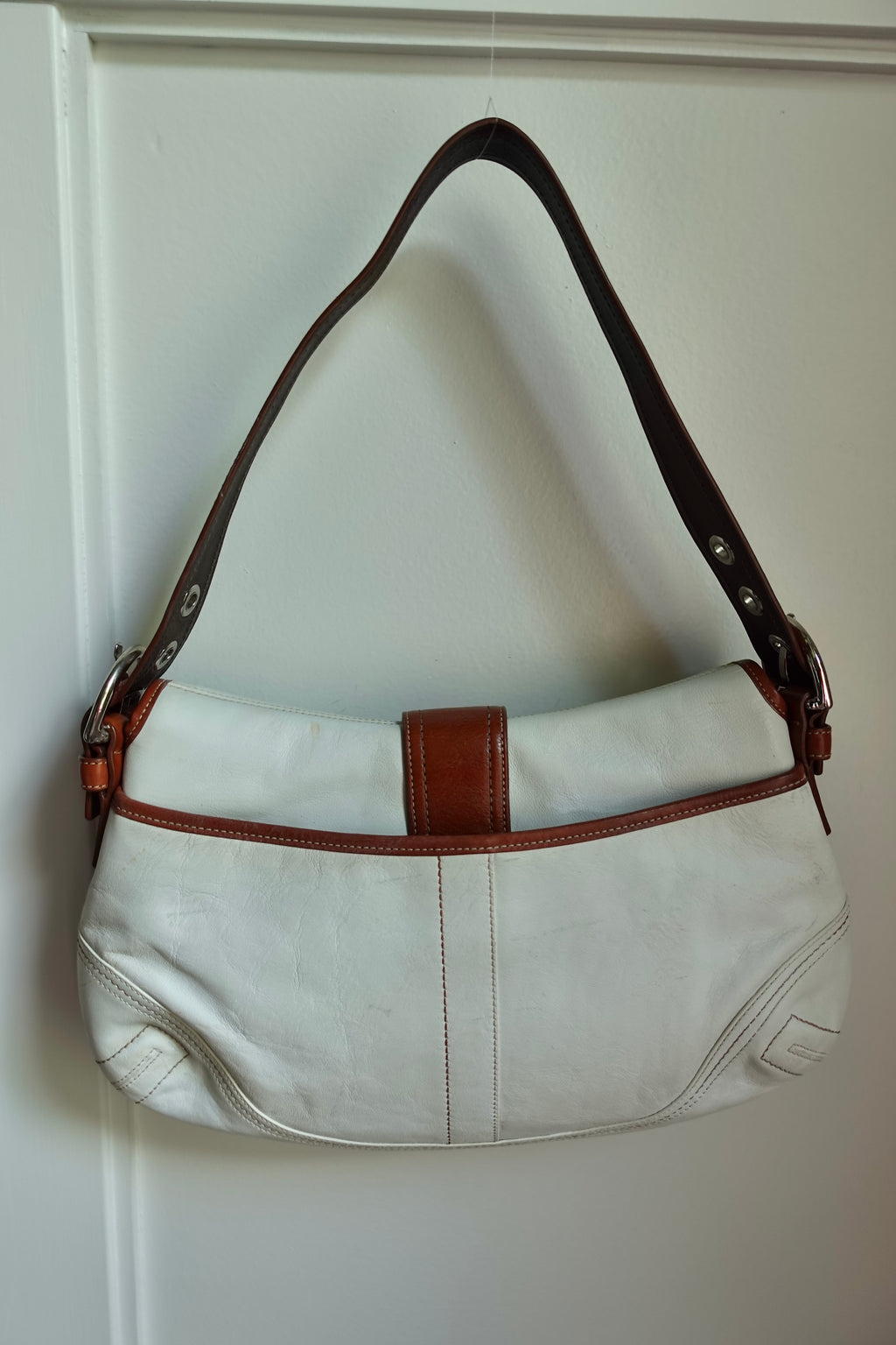 Coach White & Brown Soho
