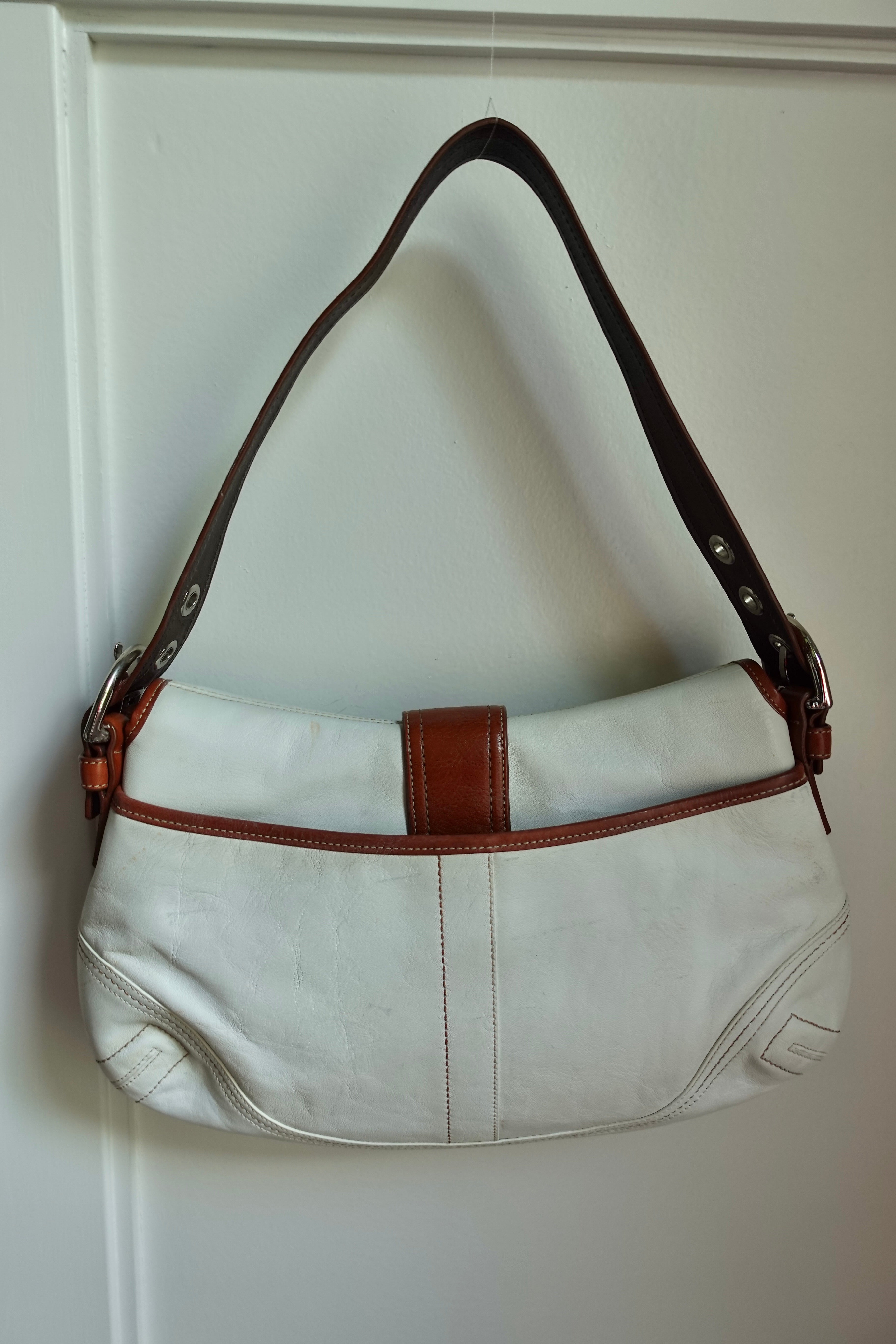 Coach White & Brown Soho