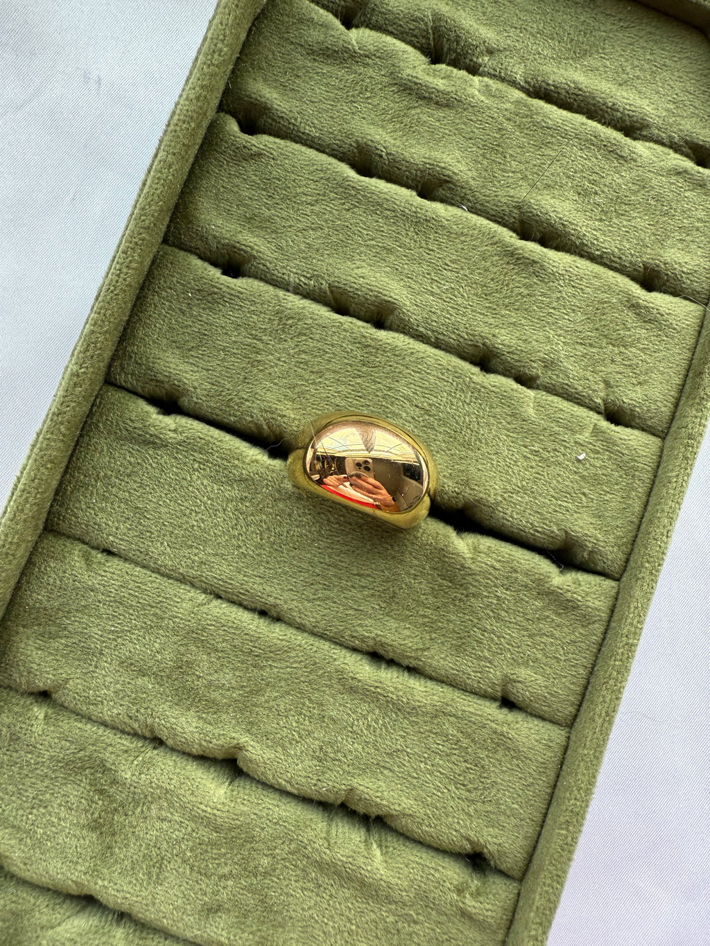 Chunky Gold Dome Ring Size 7