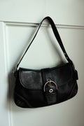 Coach Large Top Flap Black Soho