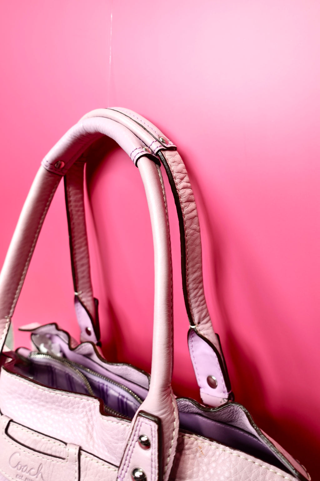 Lilac Coach Penelope Satchel