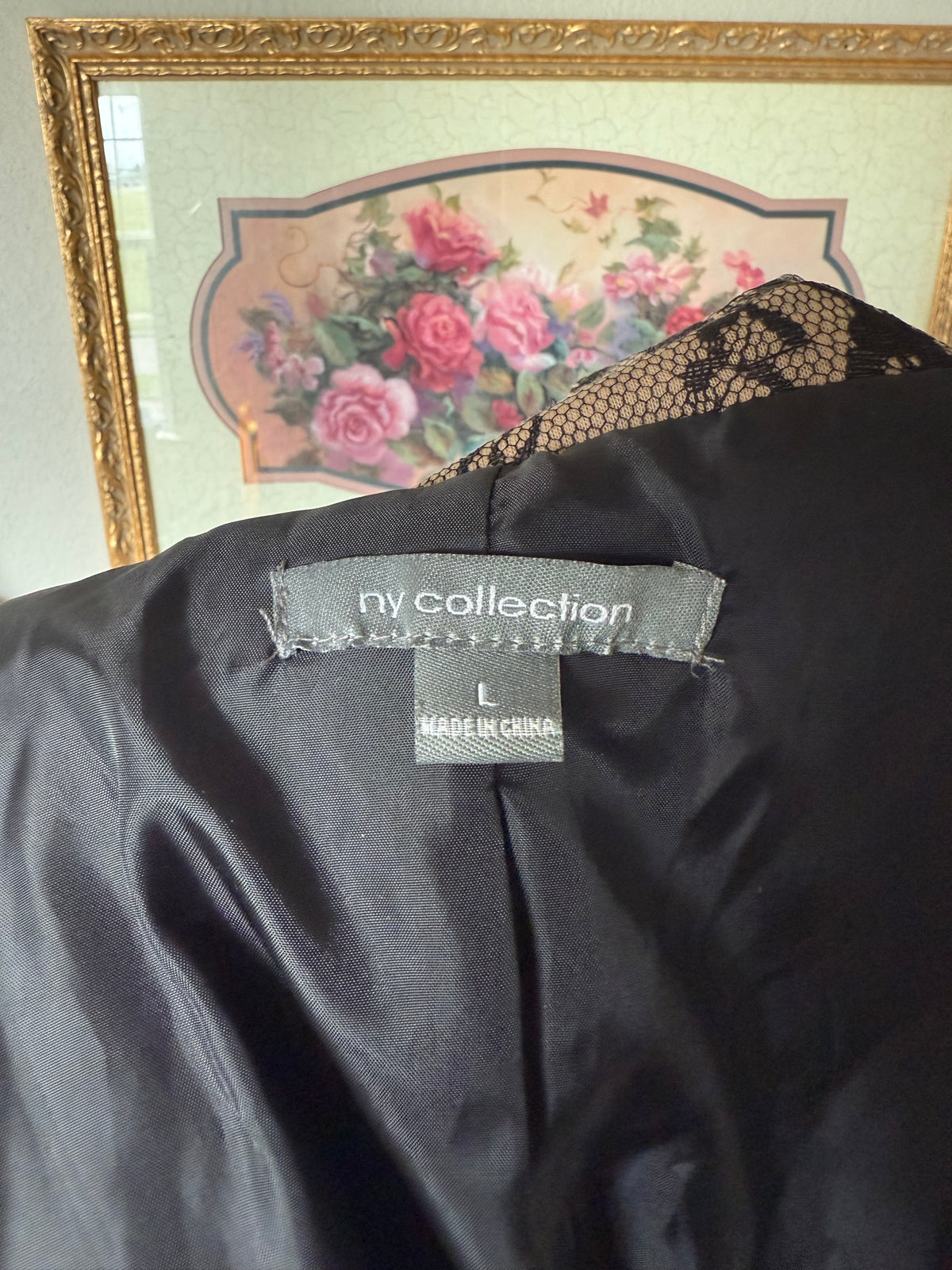 Black & Tan Vintage Lace Blazer