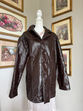 Brown Vintage Leather Coat