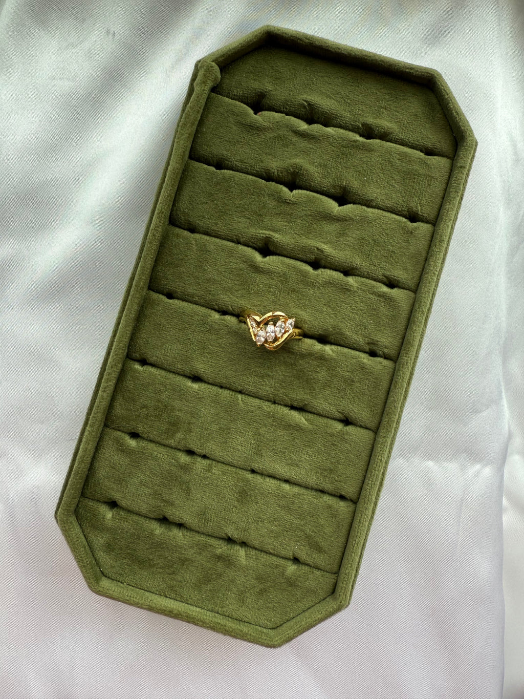 Gold Marquise Cluster Ring Size 10