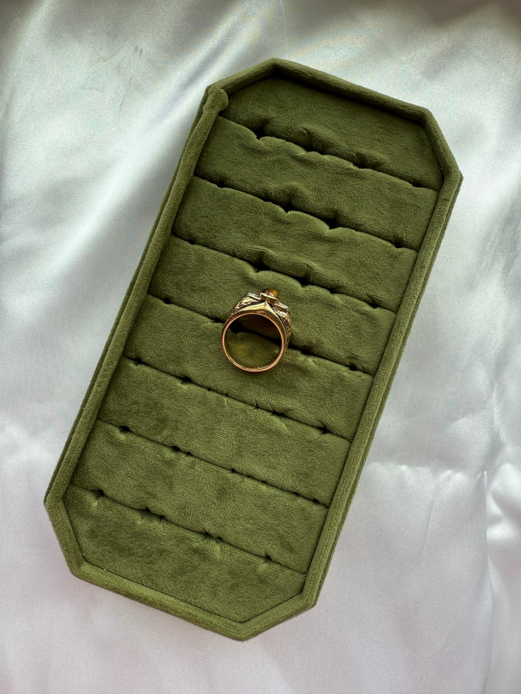 Gold Tiger's Eye Ring Size 10