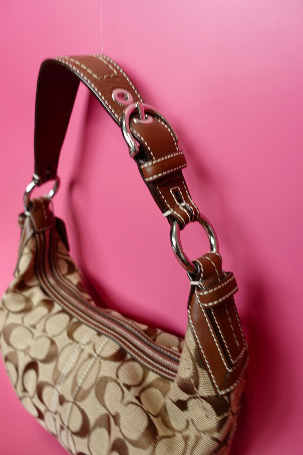 Brown Coach Shoulder Bag