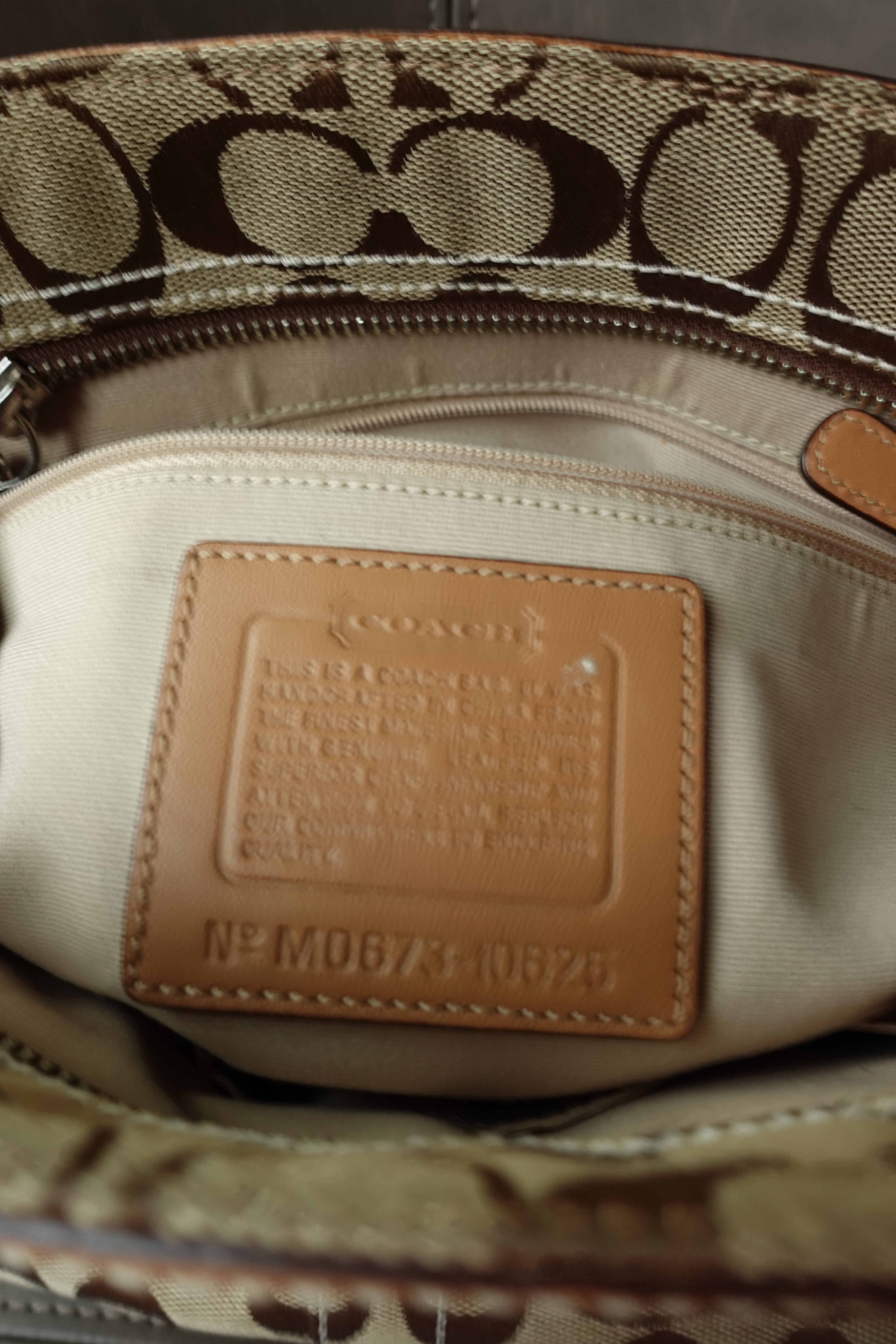 Coach Brown Hamptons Bag