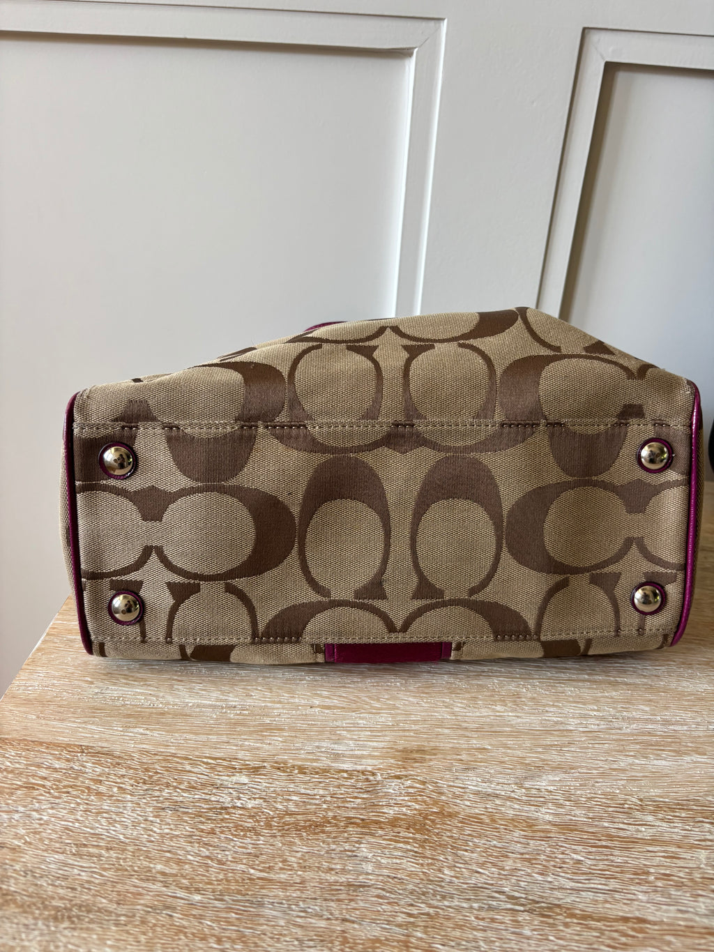 Pink Monogram Coach