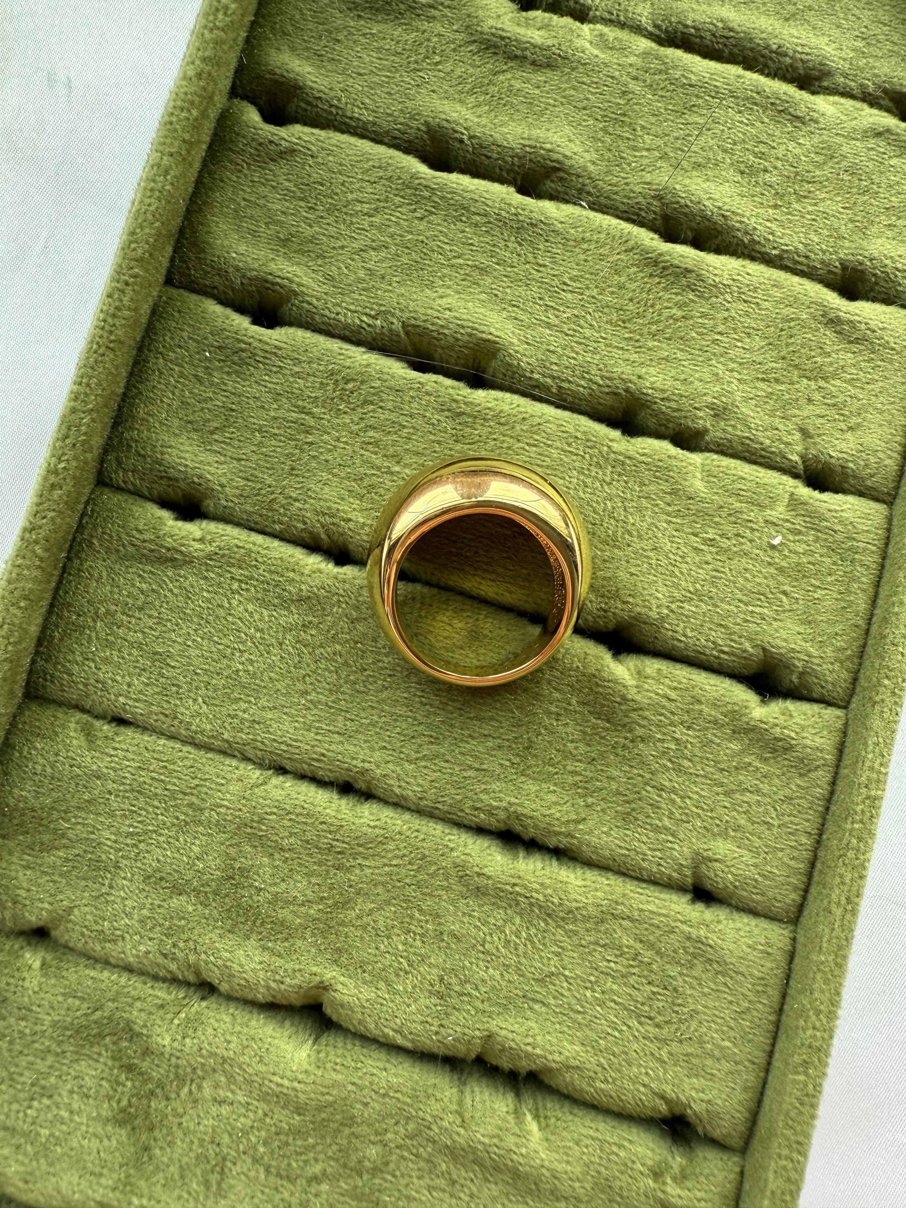 Chunky Gold Dome Ring Size 7