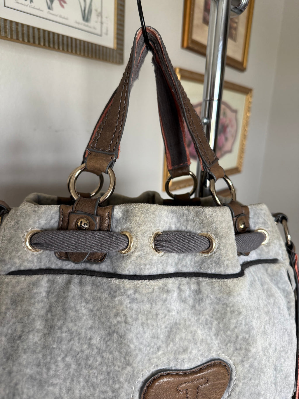 Juicy Couture Heather Grey & Coral Daydreamer