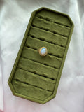 Gold AB Iridescent Halo Ring Size 10.25