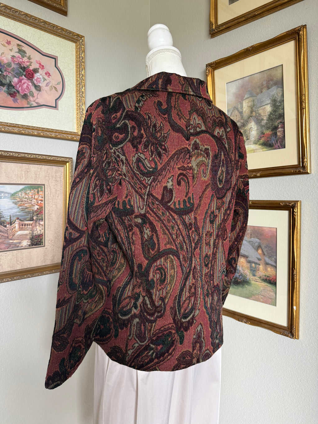 Vintage Floral Tapestry Jacket