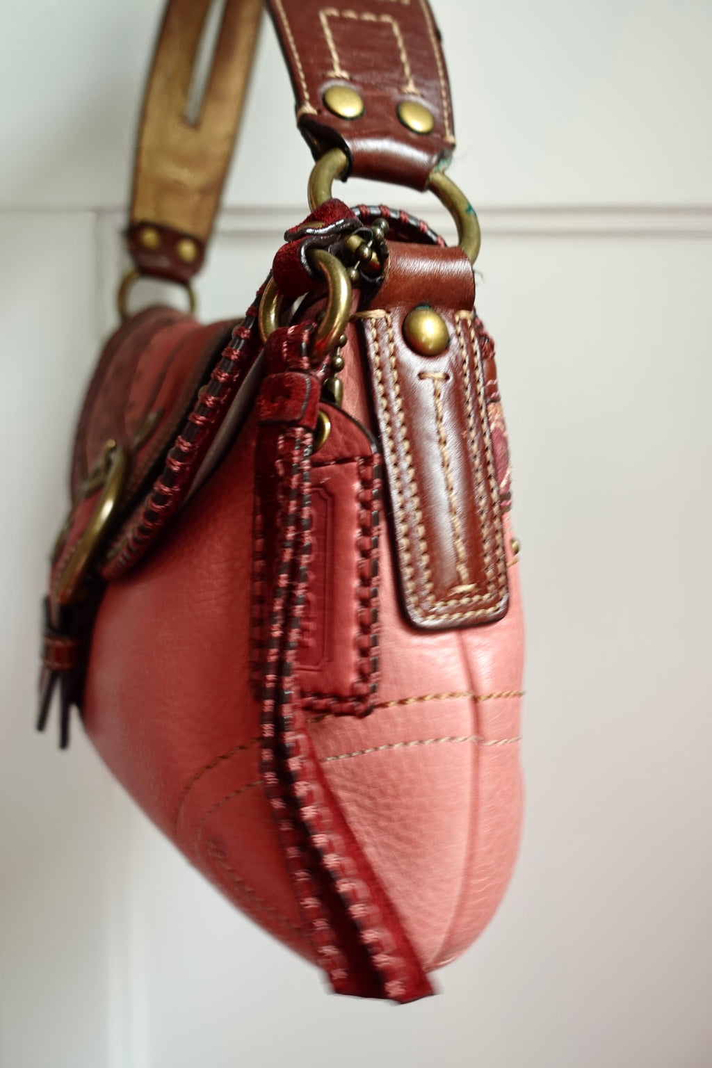 Coach Mia Y2k Pink Studded Soho