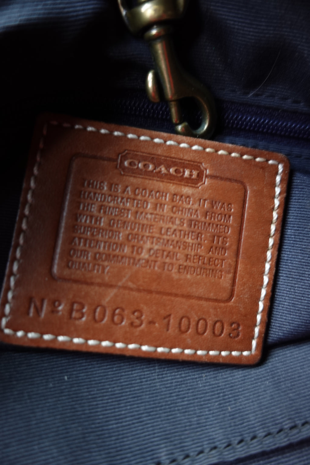 Coach Denim Patchwork Tote Bag