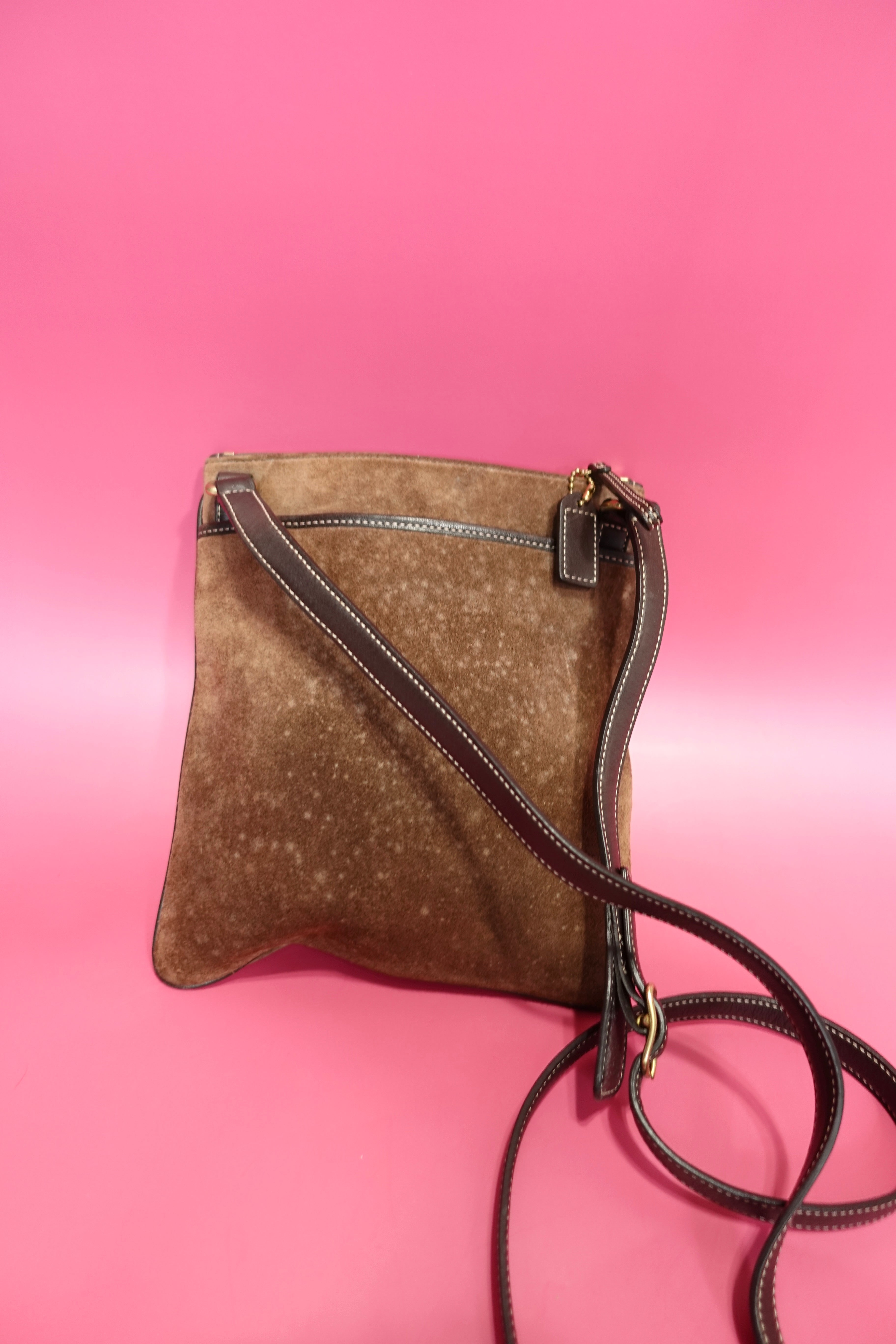 Vintage Coach Lace-Up Crossbody