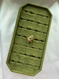 Gold CZ Star Ring Size 8.75