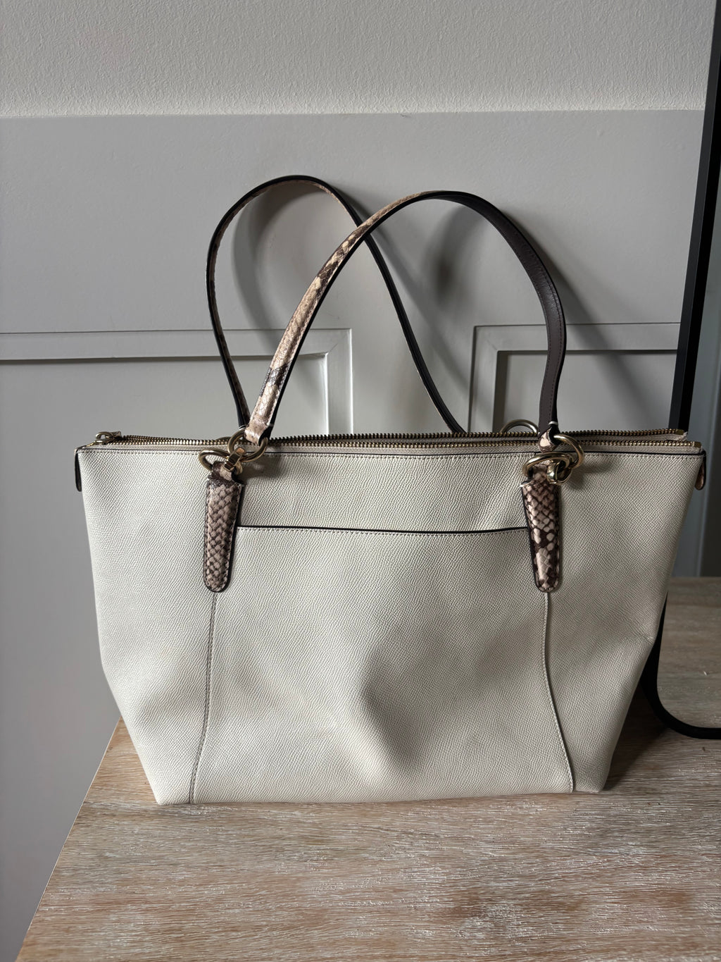 Coach Snakeskin Tote
