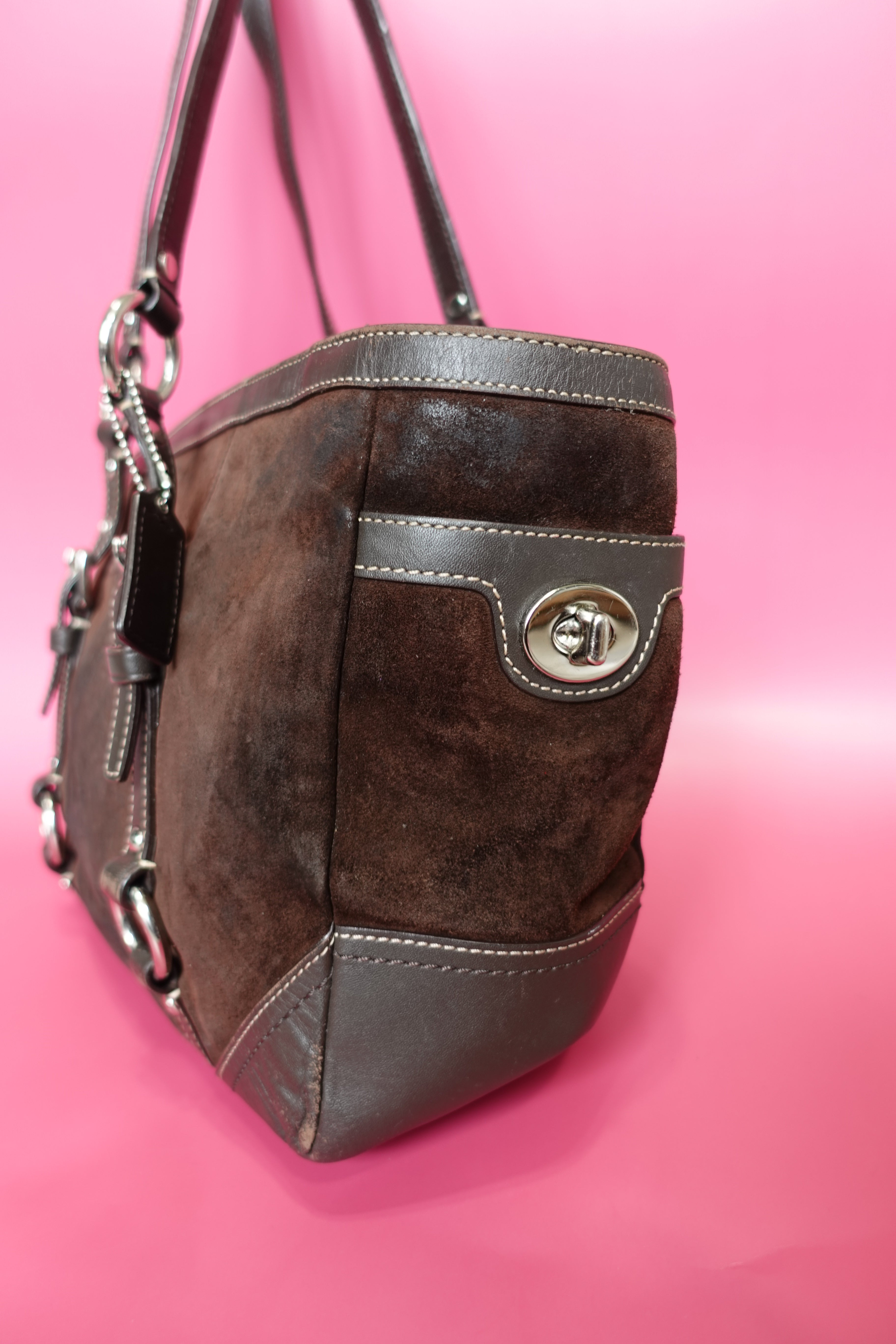 Brown Suede Coach