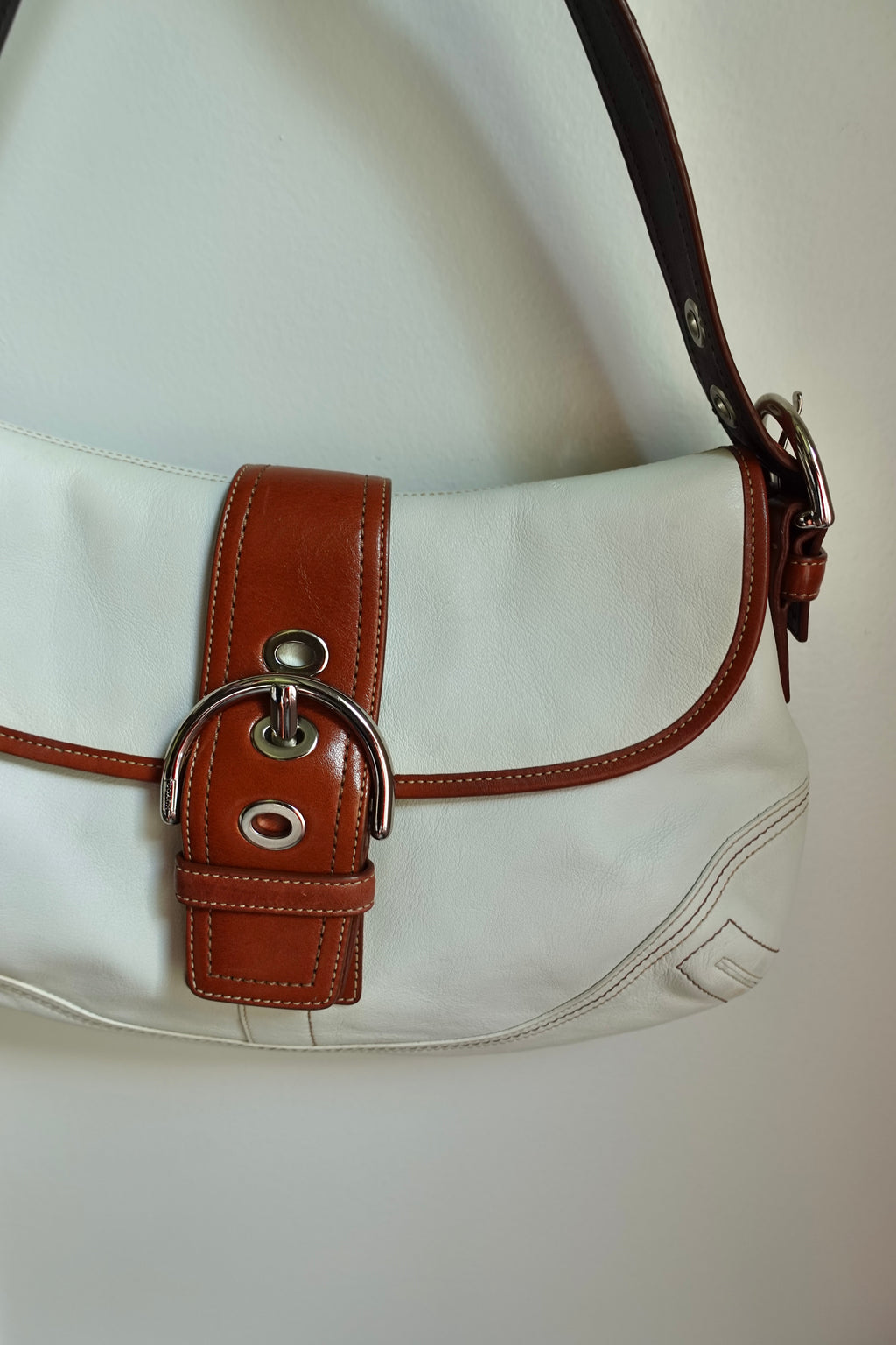 Coach White & Brown Soho