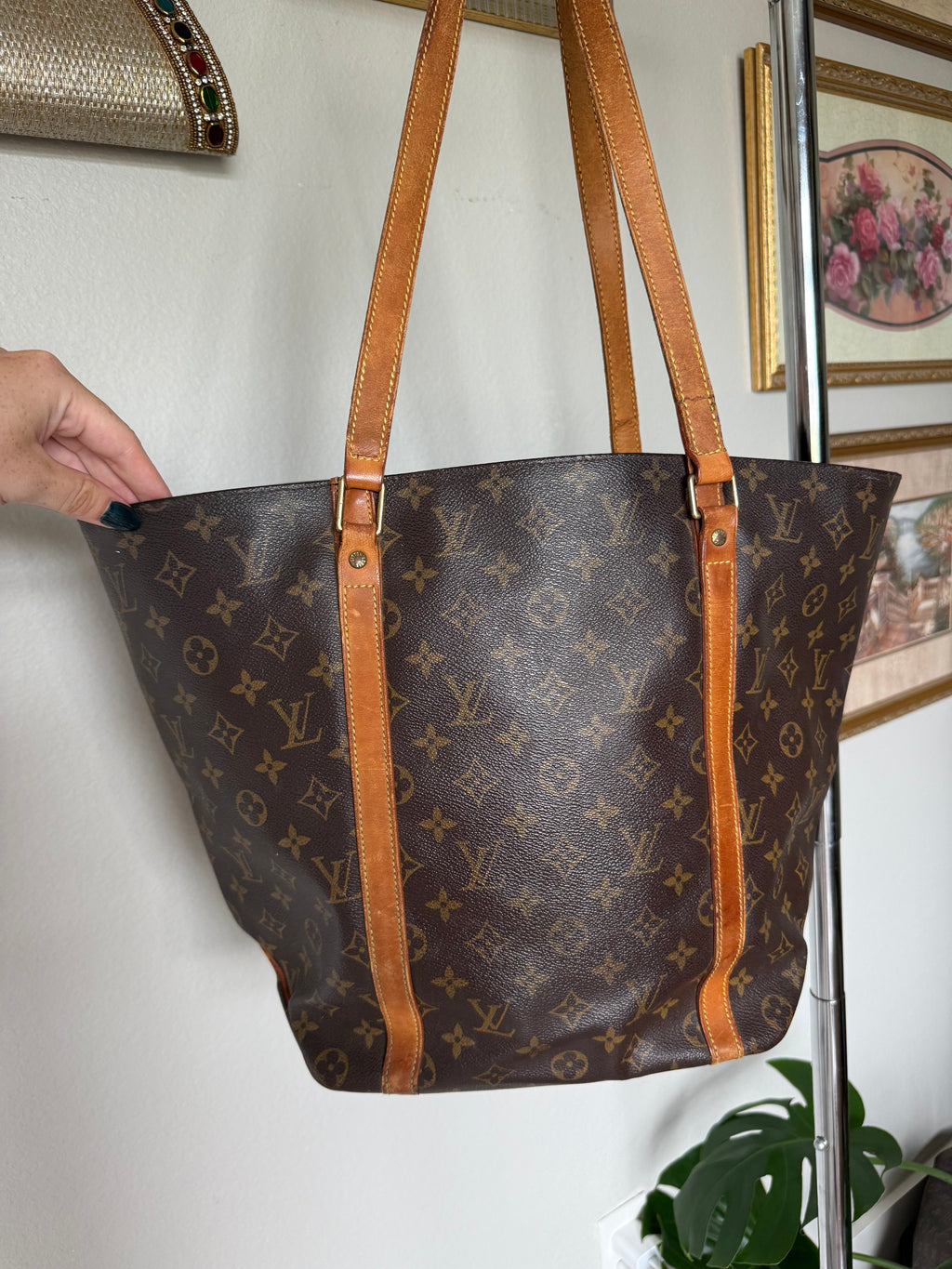 Louis Vuitton Vintage Monogram Sac Shopping Tote Bag