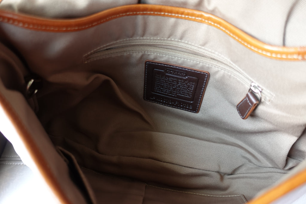 Coach White & Brown Soho