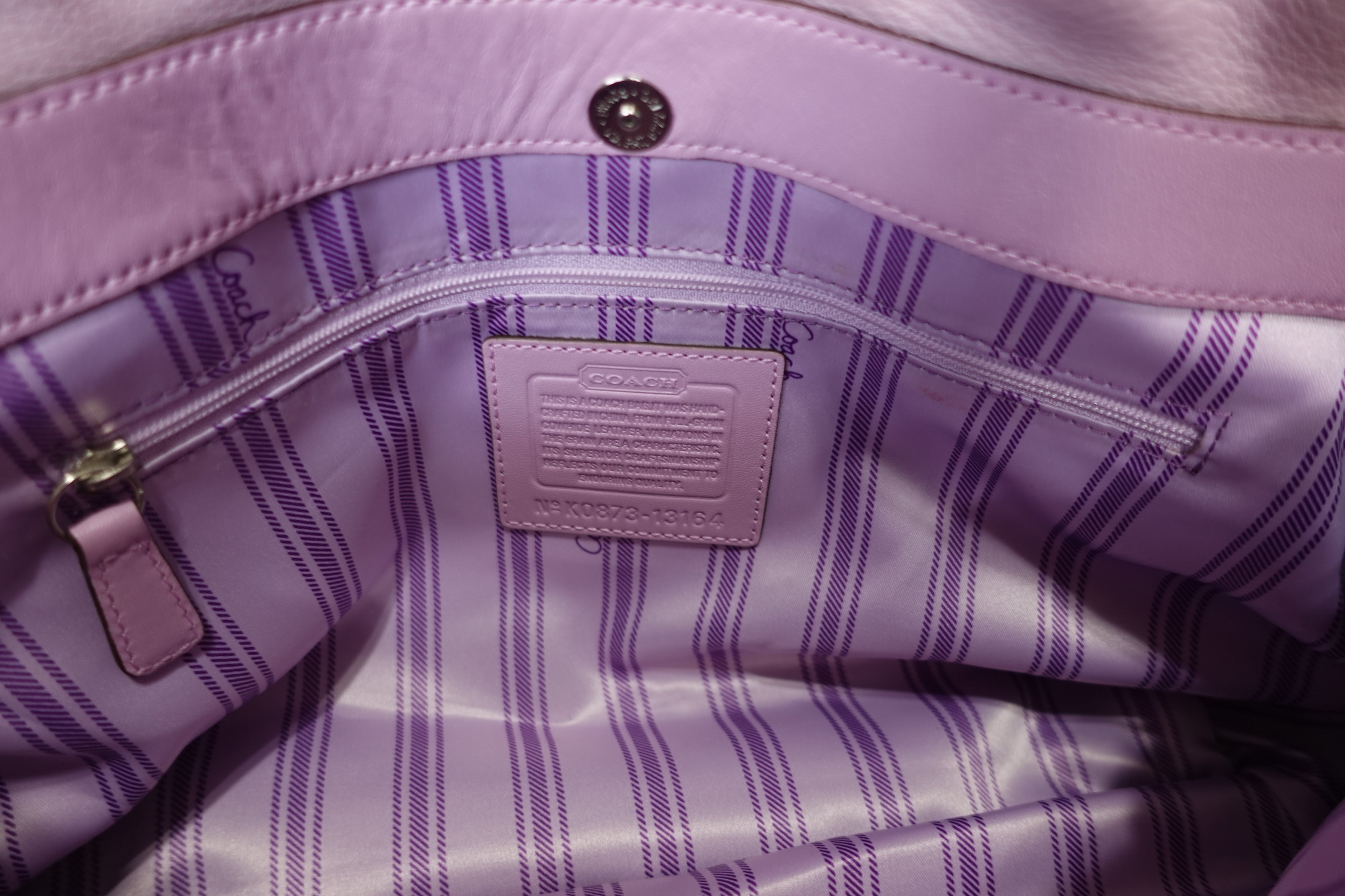 Lilac Coach Penelope Satchel