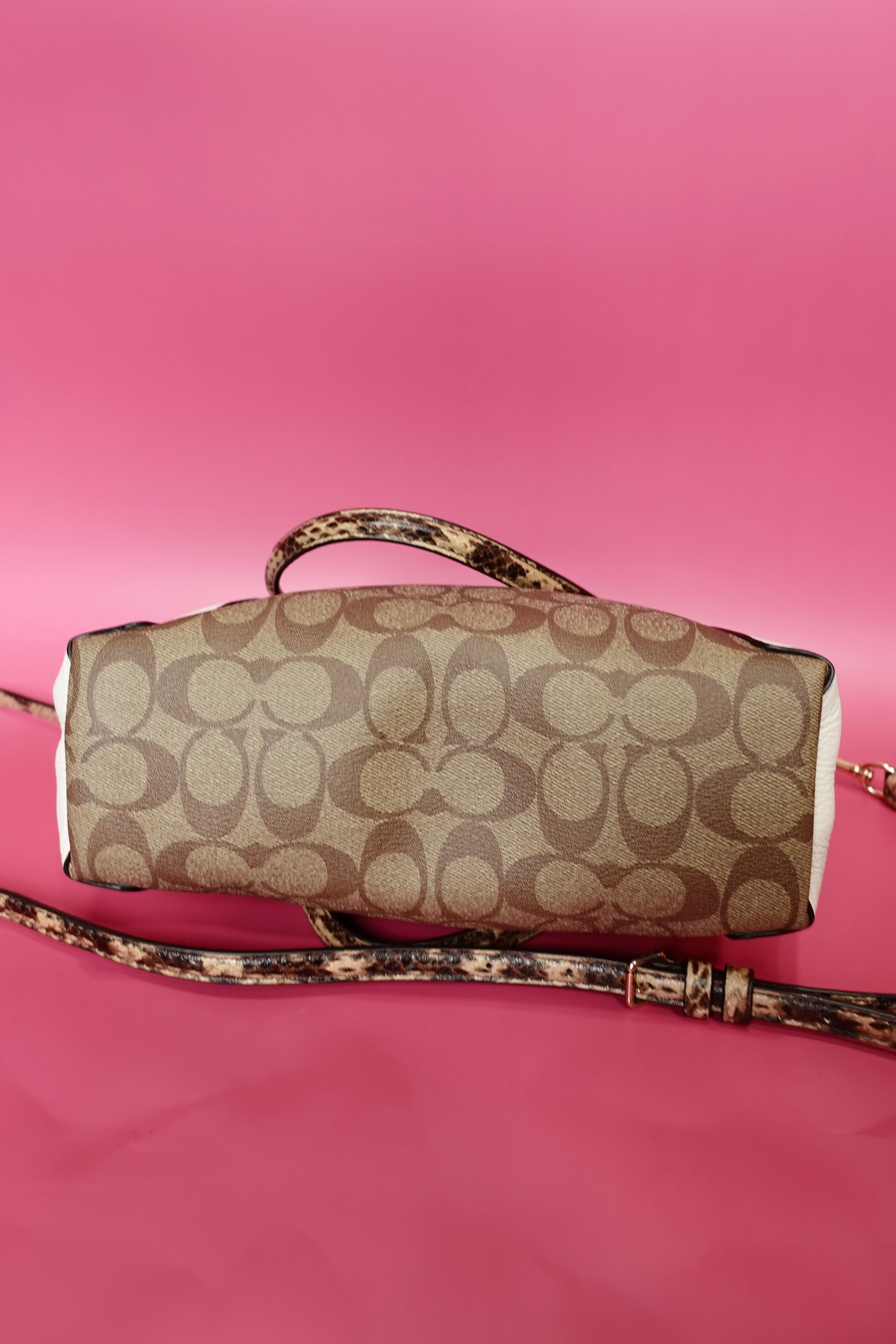 Coach Kacey Snakeskin Tote