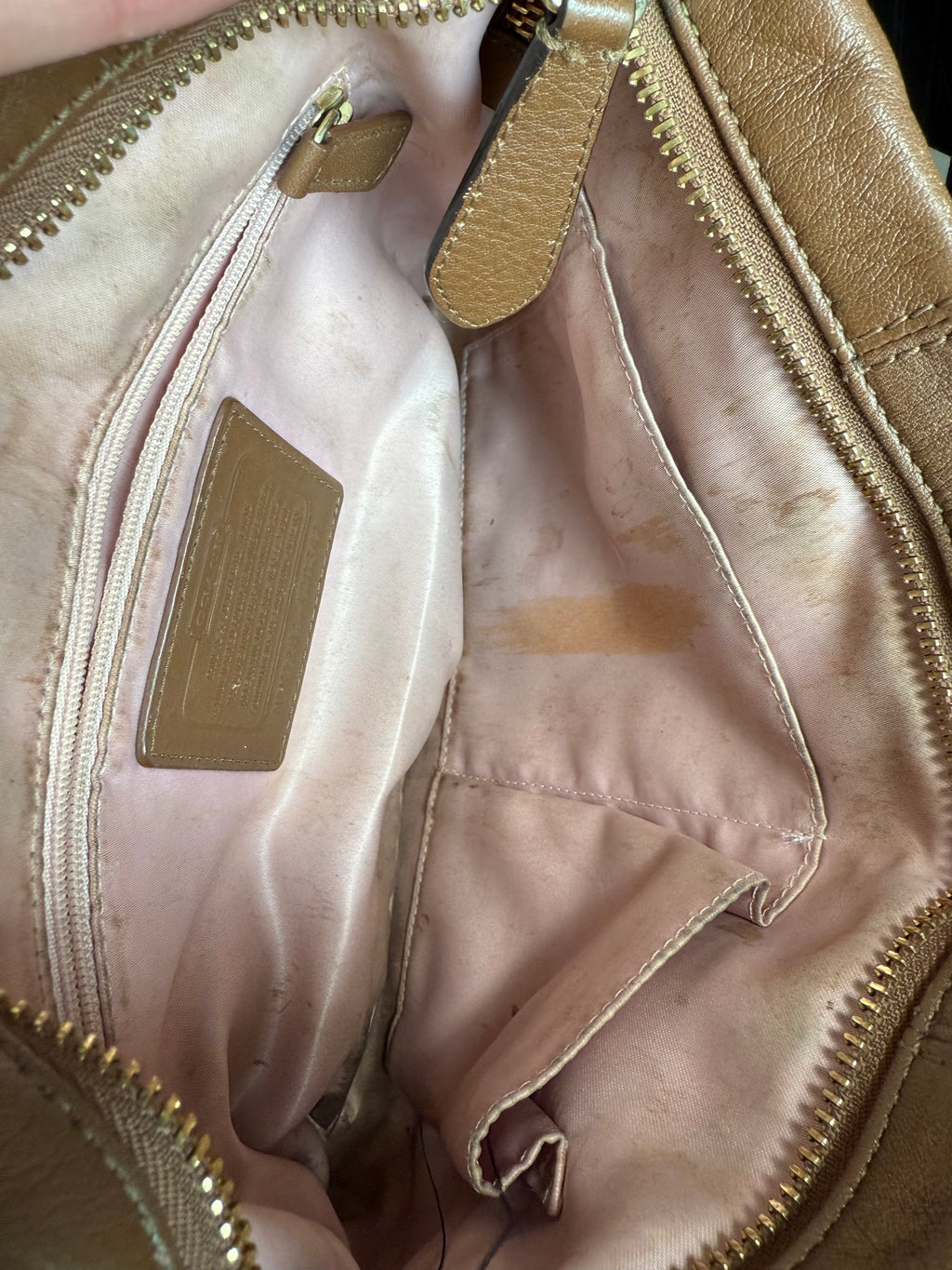 Coach Ashley Brown Leather Satchel