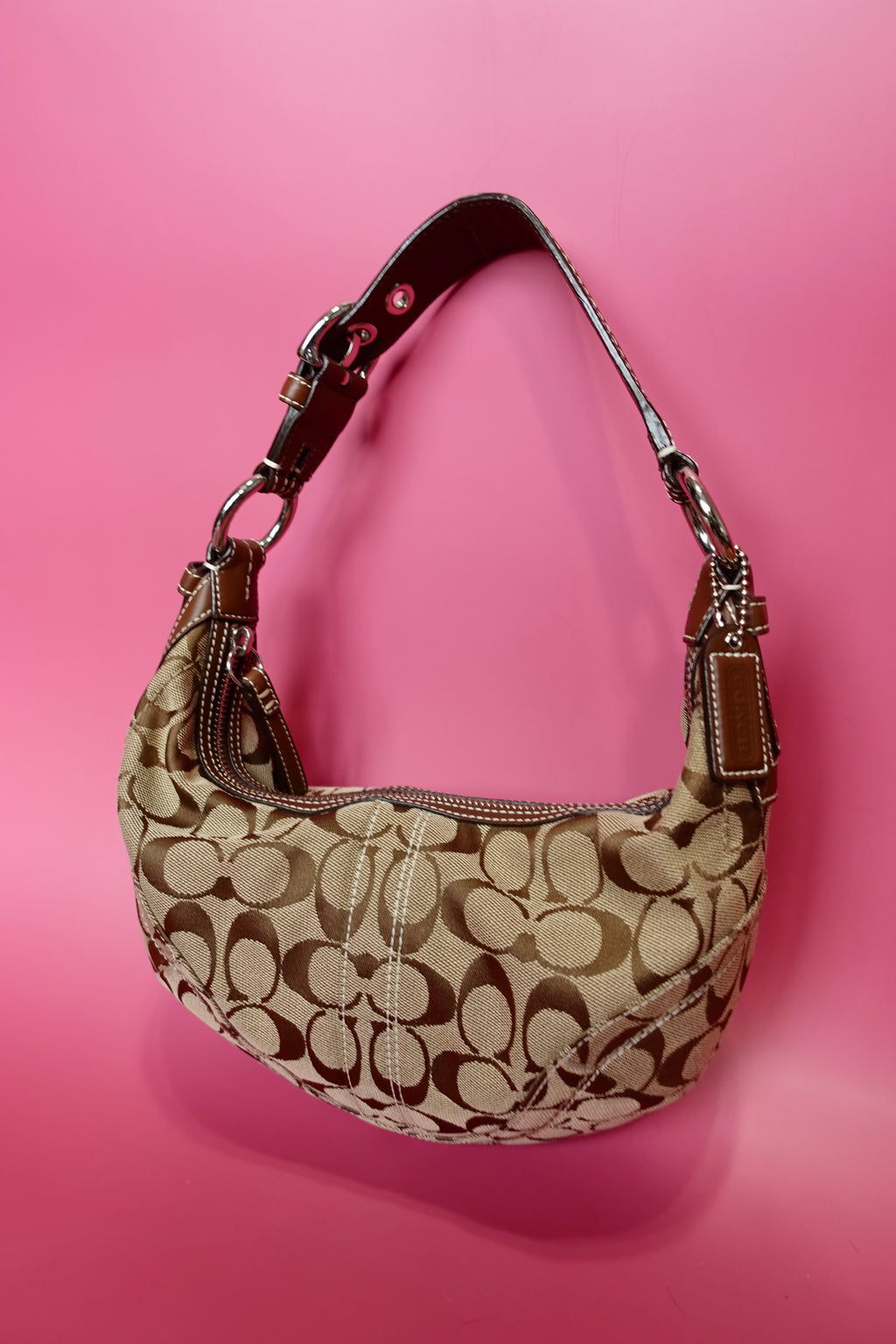 Brown Coach Shoulder Bag