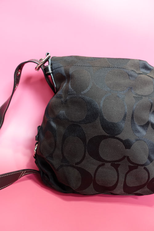 Black Monogram Coach Crossbody