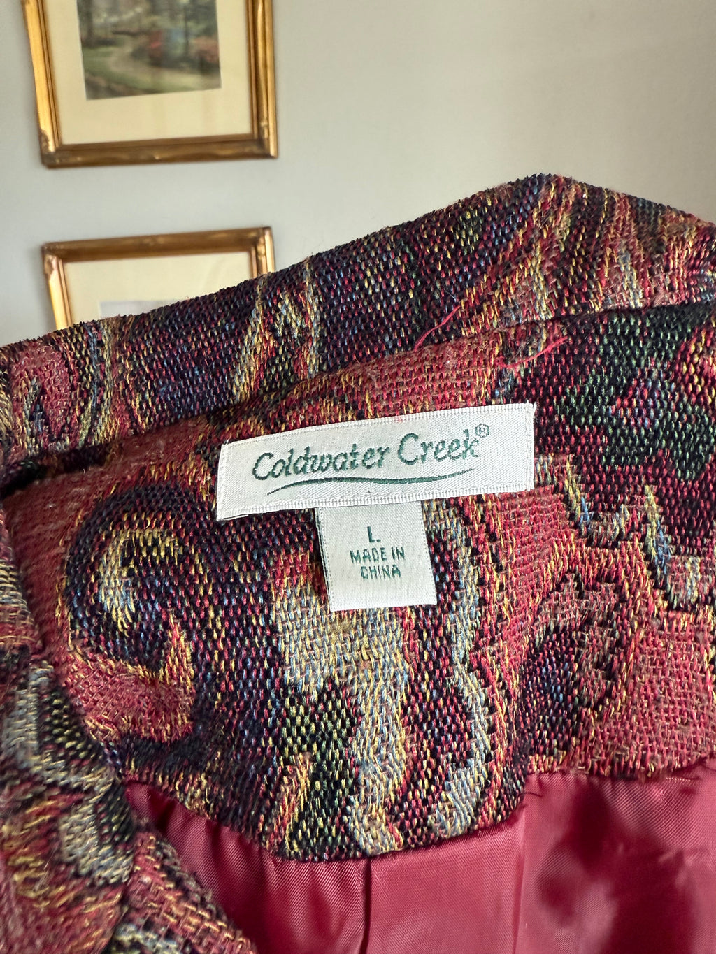 Vintage Floral Tapestry Jacket