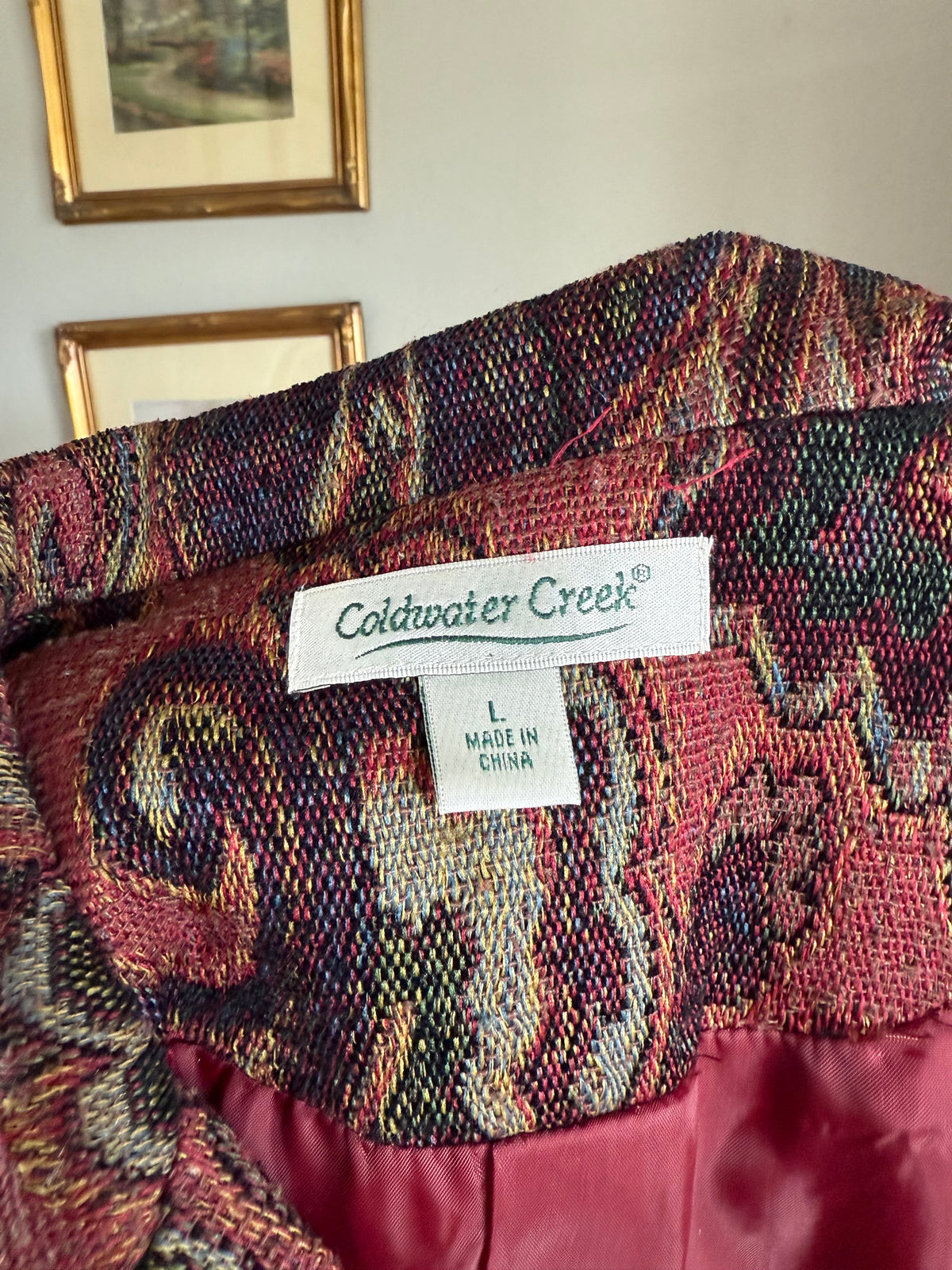 Vintage Floral Tapestry Jacket