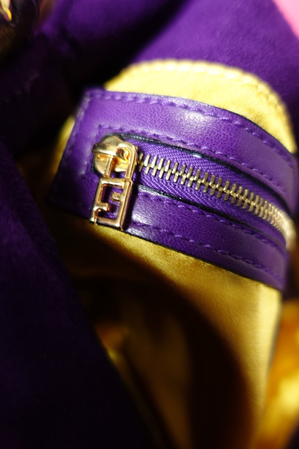 Fendi Purple Suede Baguette