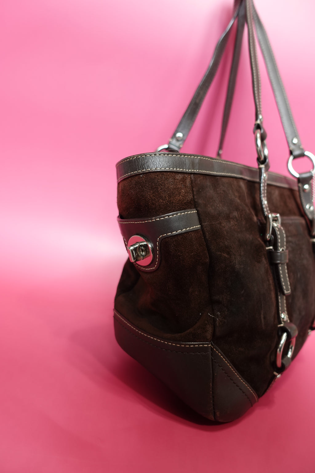 Brown Suede Coach