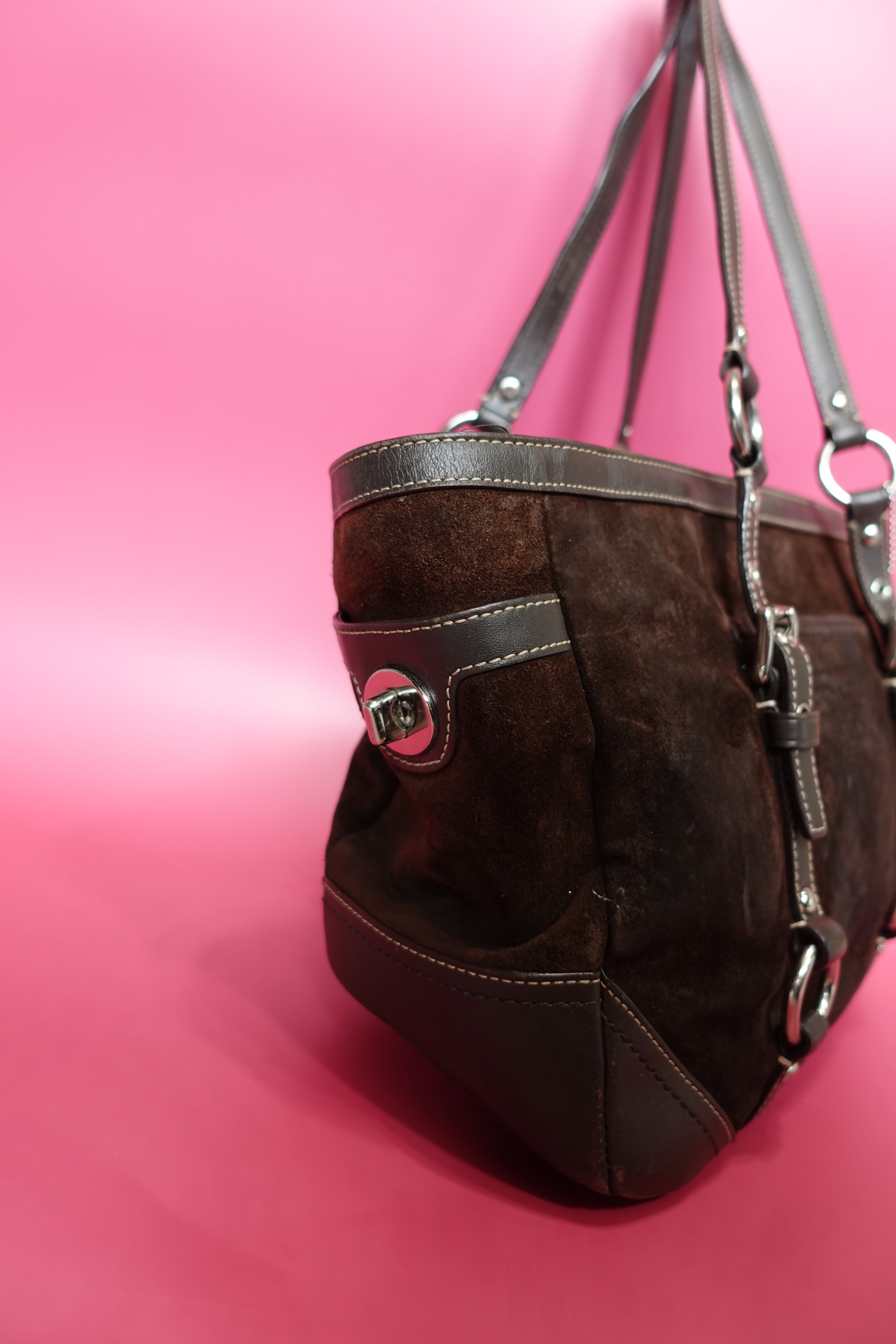 Brown Suede Coach