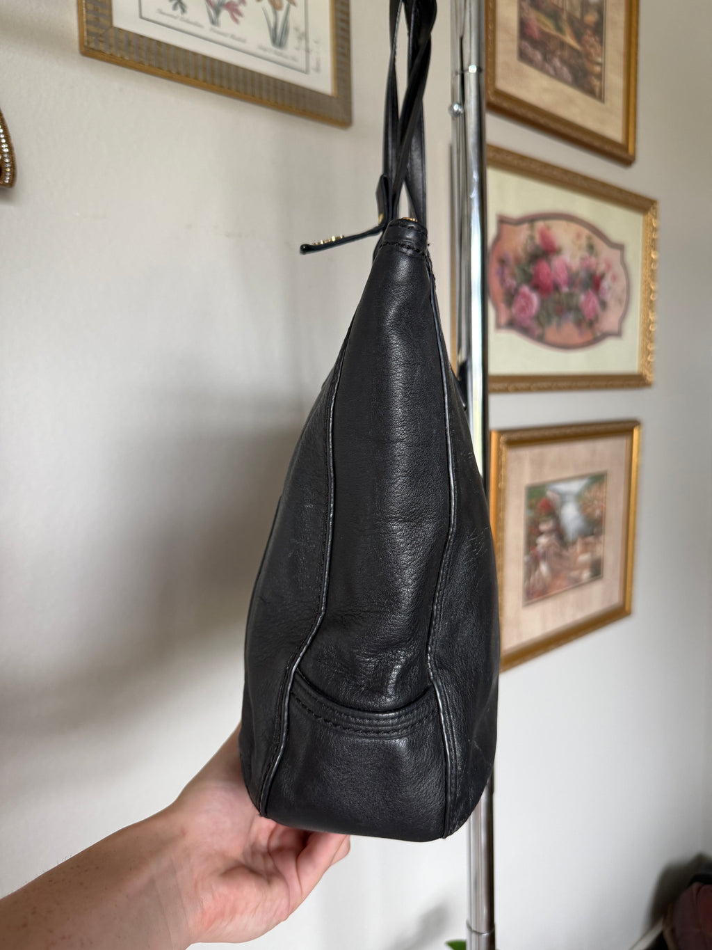 Coach Black Leather Taylor Tote Bag