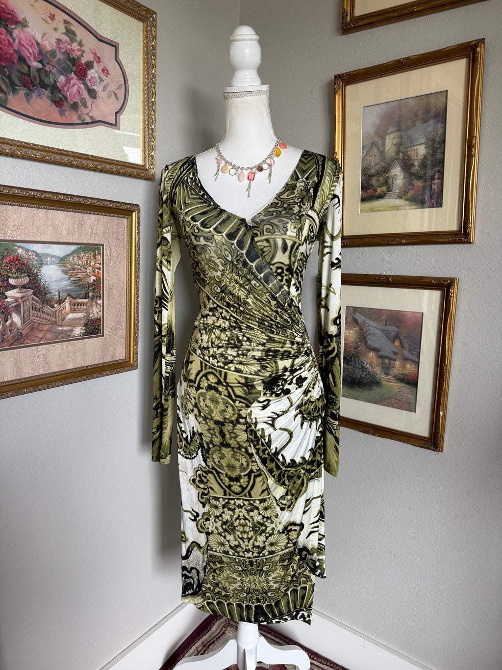 Roberto Cavalli Chinoiserie Dragon Dress F/W 2005