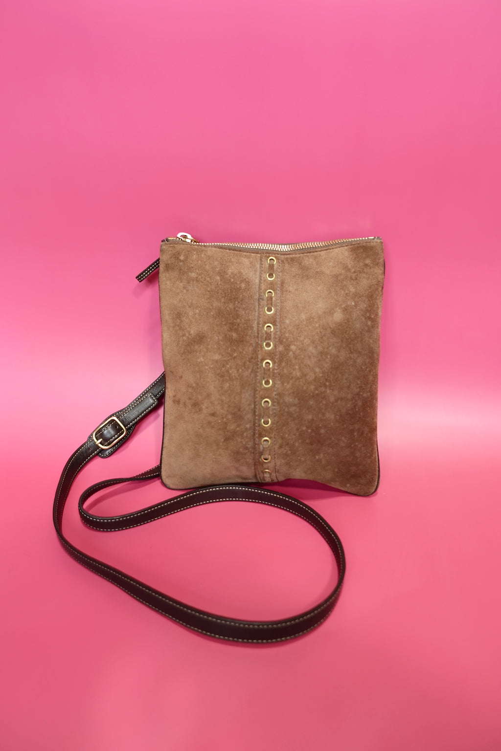 Vintage Coach Lace-Up Crossbody
