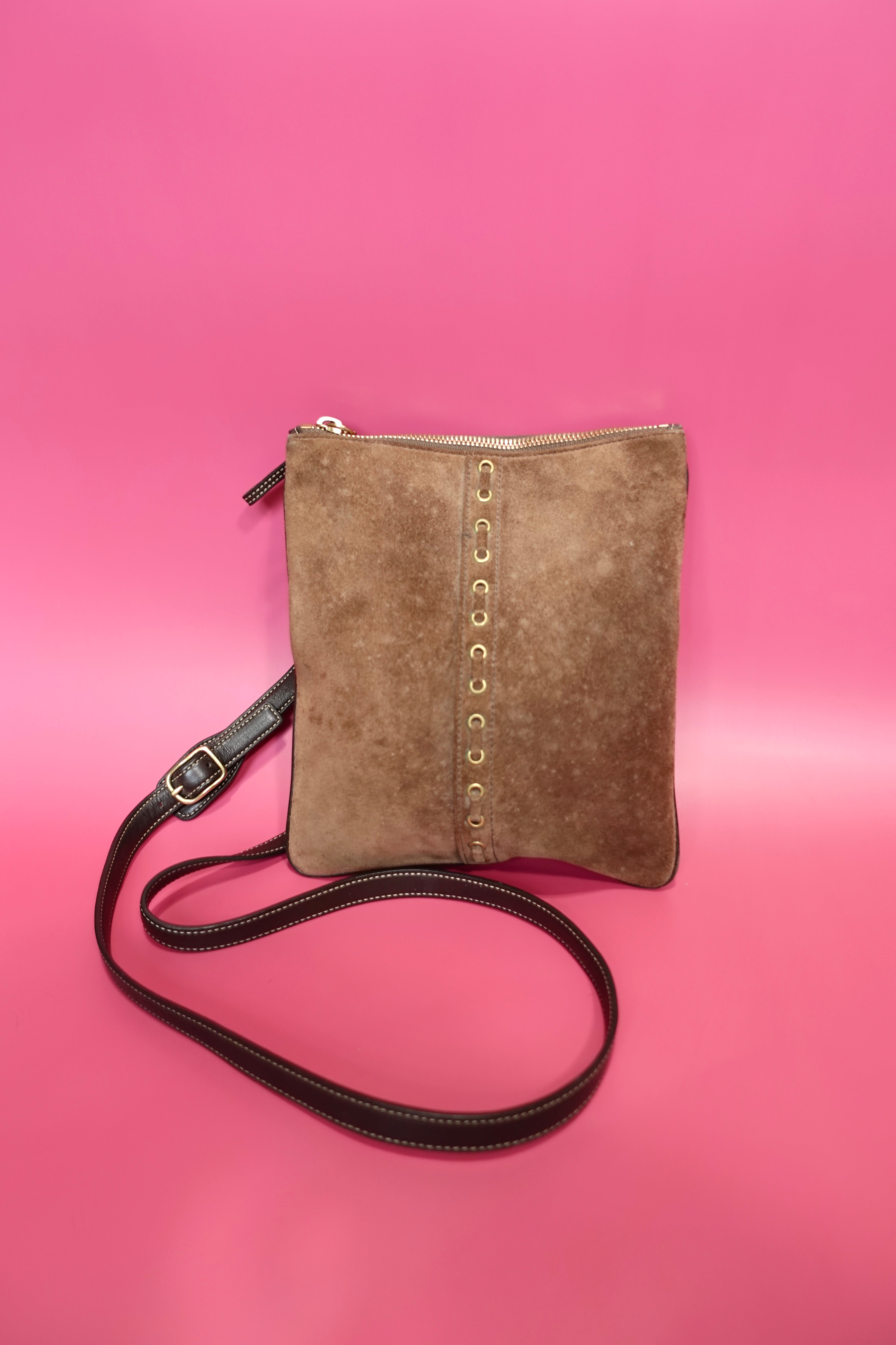 Vintage Coach Lace-Up Crossbody