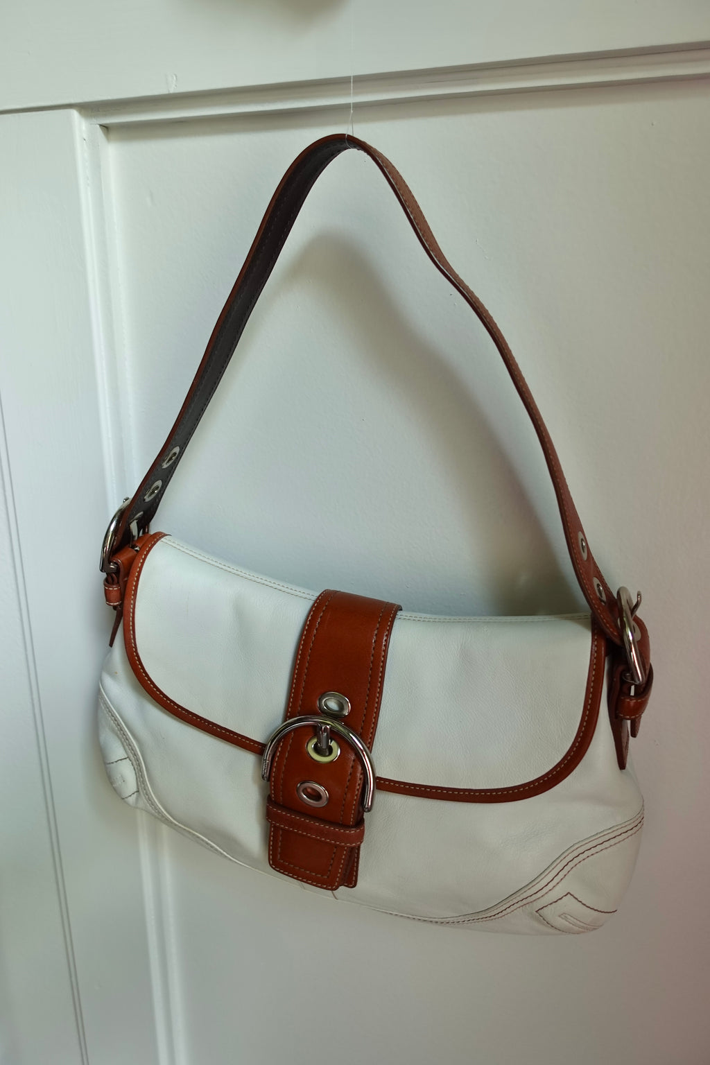 Coach White & Brown Soho
