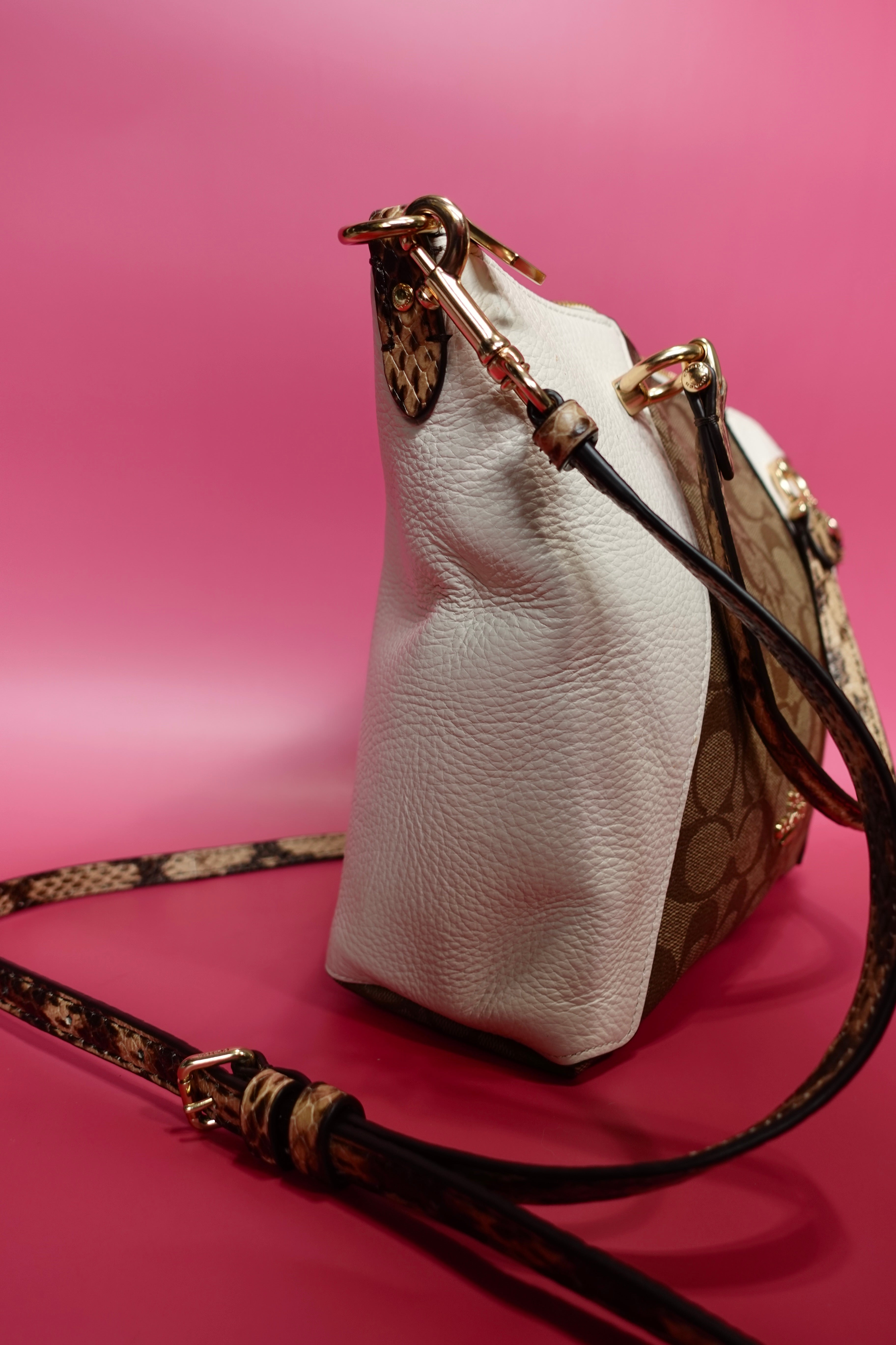 Coach Kacey Snakeskin Tote