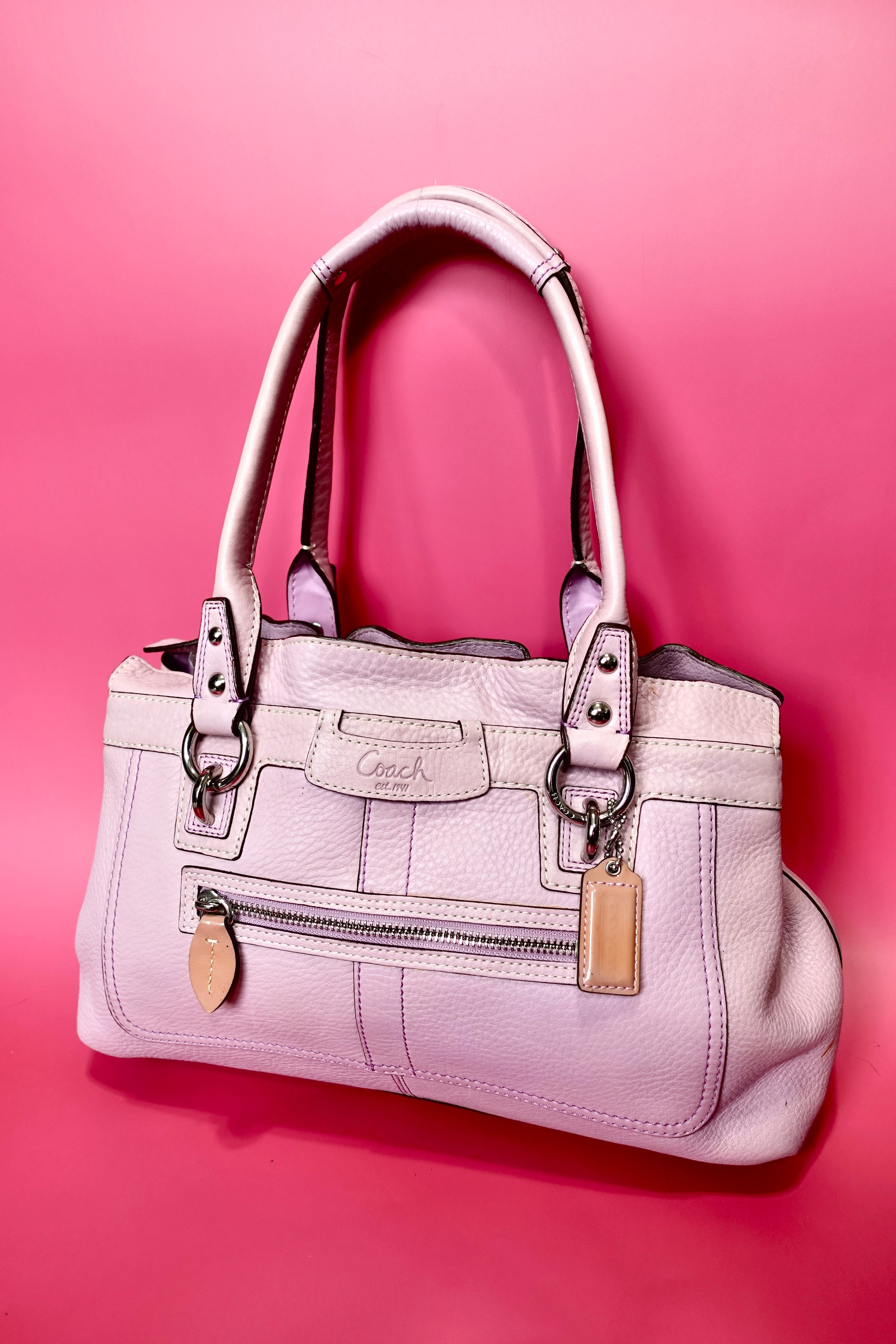 Lilac Coach Penelope Satchel