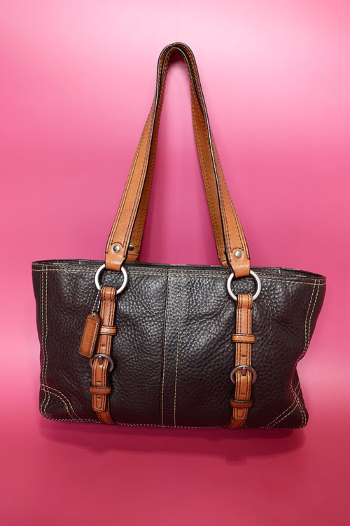 Chocolate Brown Coach Tote