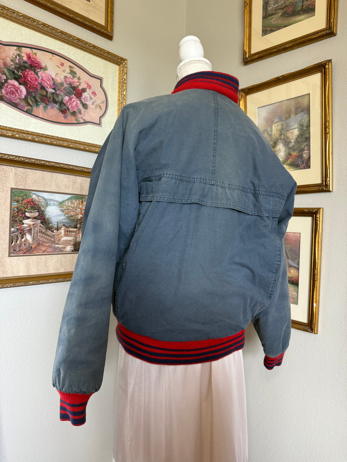 Vintage Pacific Trail Blue & Red Utility Coat