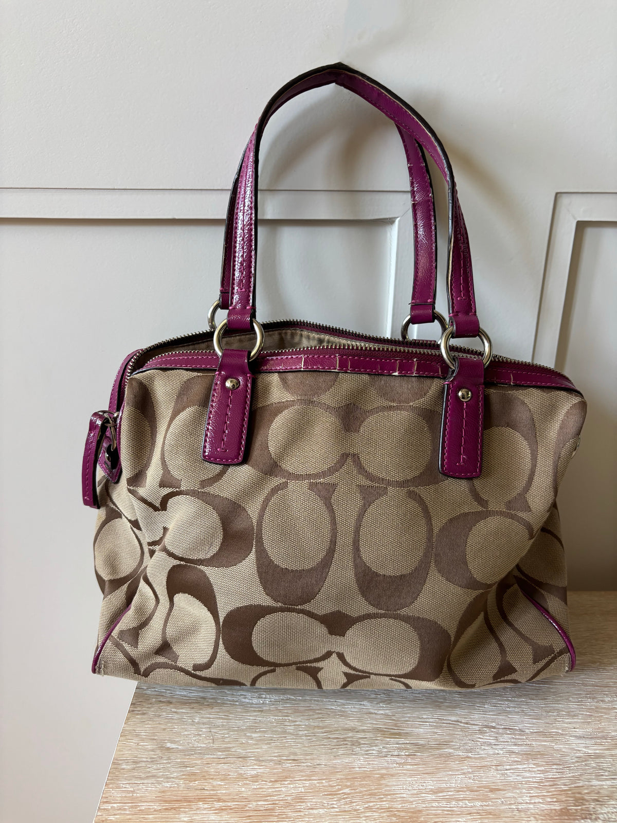 Pink Monogram Coach