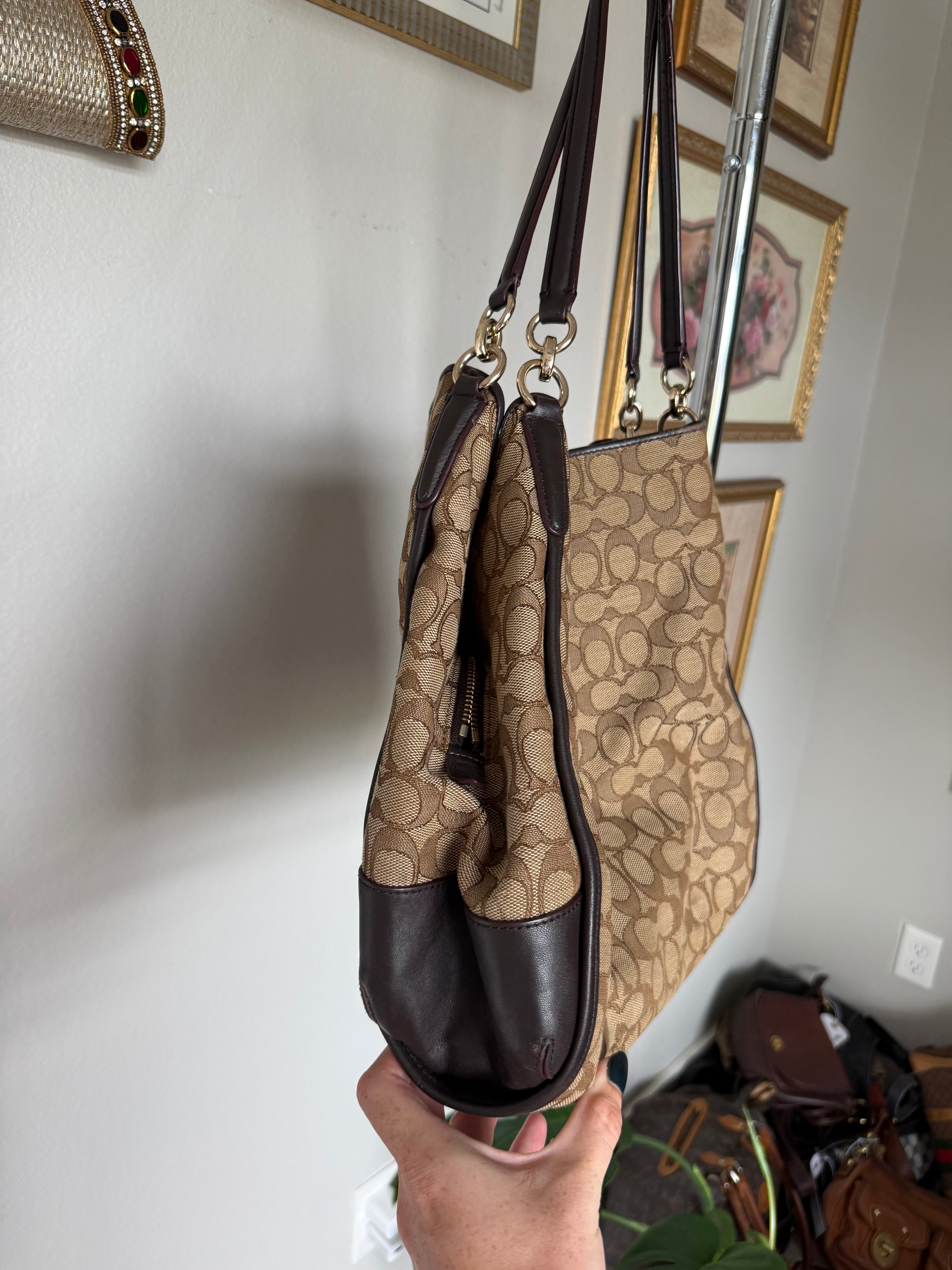 Coach Signature Phoebe Shoulder Bag and Wristlet