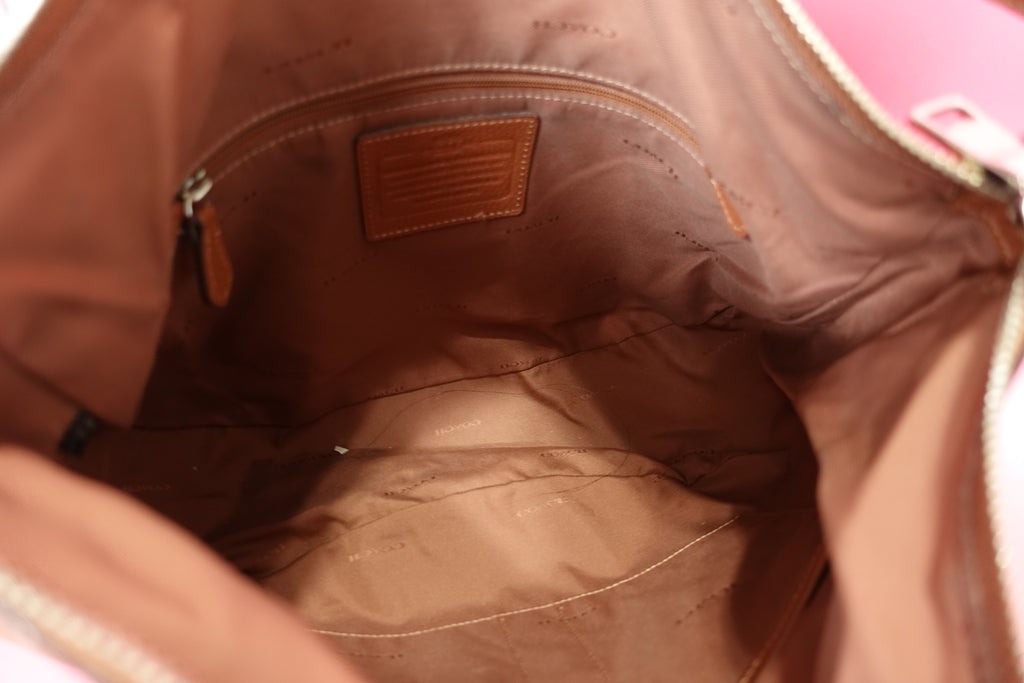 Coach Brown Turnlock Hobo