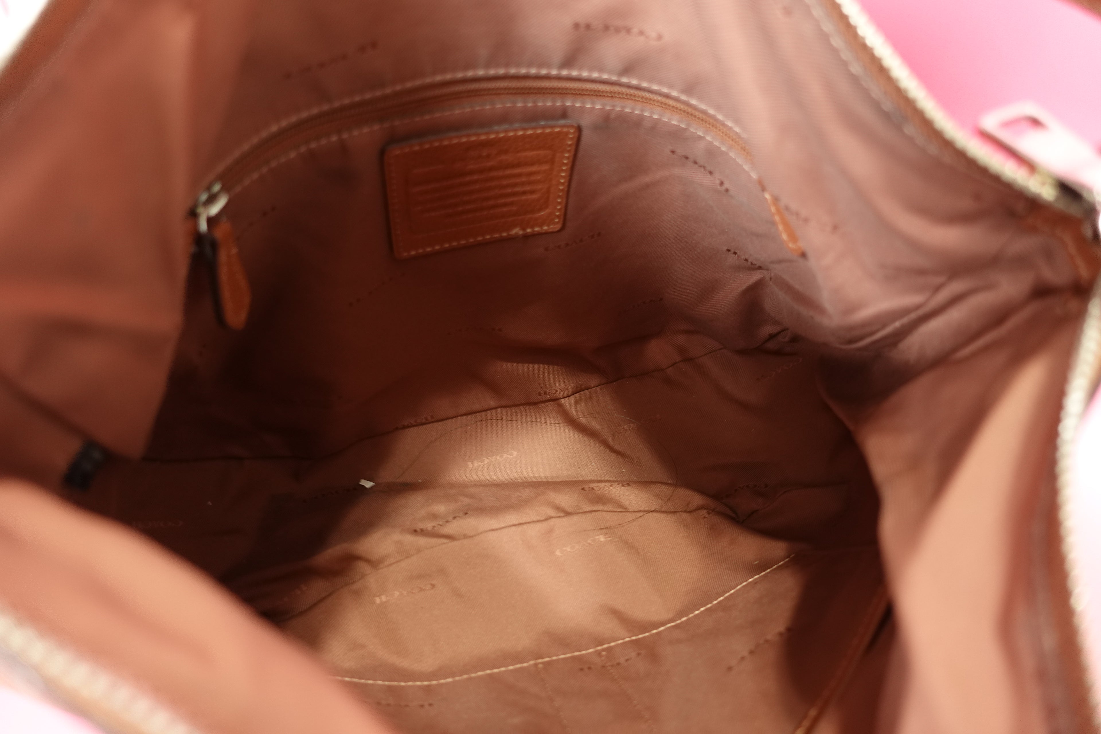 Coach Brown Turnlock Hobo