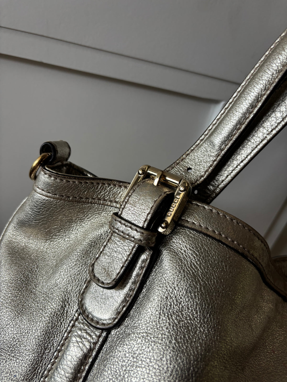 Gucci Britt Gold Interlocking G Bag